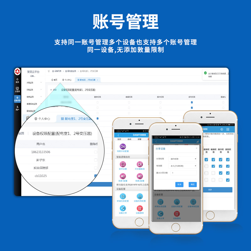 智慧水產養殖監控系統賬號管理