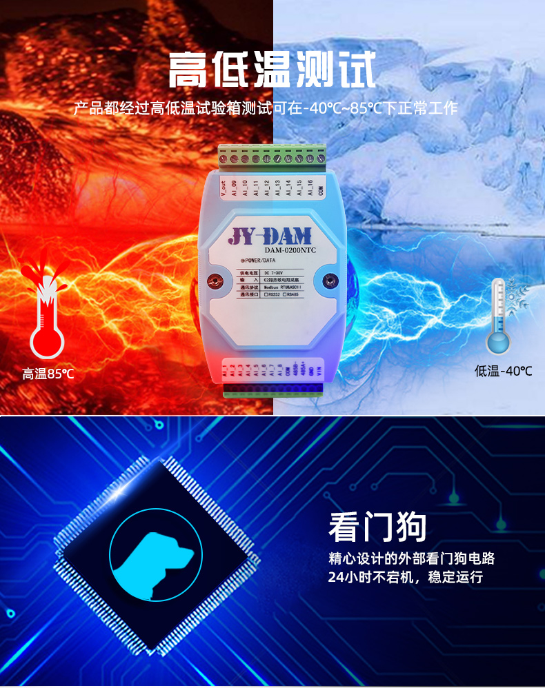 高低溫，穩定監測功能