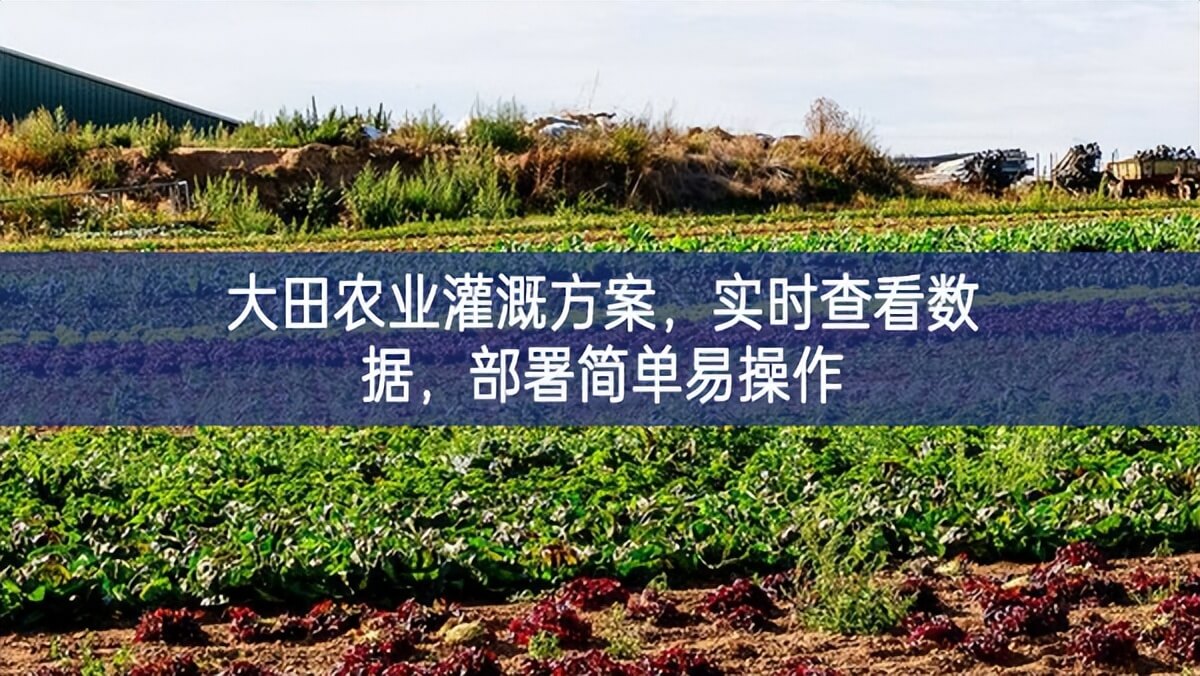 大田農業灌溉方案,實時查看數據,部署簡單易操作 大田農業灌溉方案,實時查看數據,部署簡單易操作
