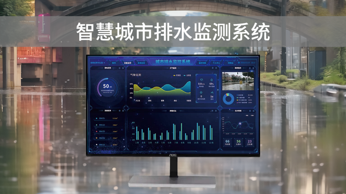 智慧排水監(jiān)測系統(tǒng)，可視化管理，助力城市水利水務(wù)建設(shè)